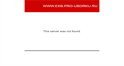 Desktop Screenshot of ekb.pro-uborku.ru